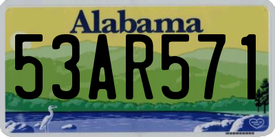 AL license plate 53AR571