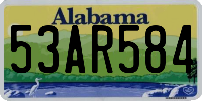 AL license plate 53AR584