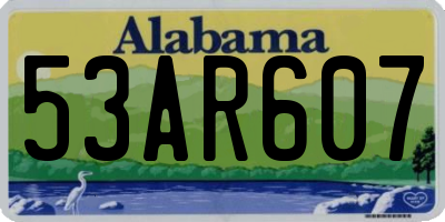 AL license plate 53AR607