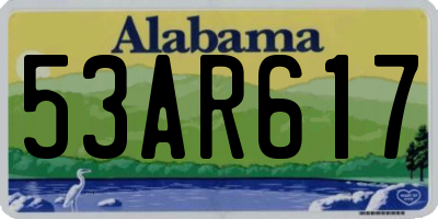 AL license plate 53AR617