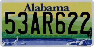 AL license plate 53AR622