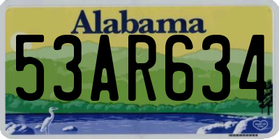 AL license plate 53AR634