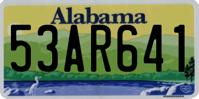 AL license plate 53AR641