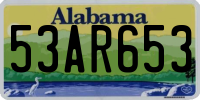 AL license plate 53AR653