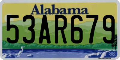 AL license plate 53AR679