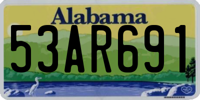 AL license plate 53AR691