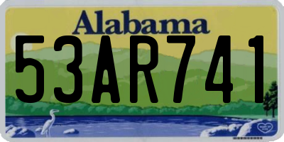 AL license plate 53AR741