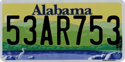 AL license plate 53AR753