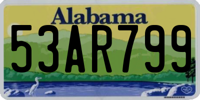 AL license plate 53AR799