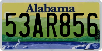 AL license plate 53AR856