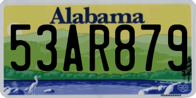 AL license plate 53AR879
