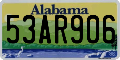AL license plate 53AR906