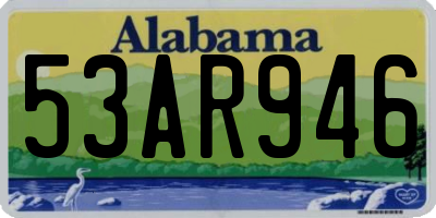 AL license plate 53AR946