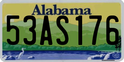 AL license plate 53AS176