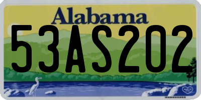 AL license plate 53AS202