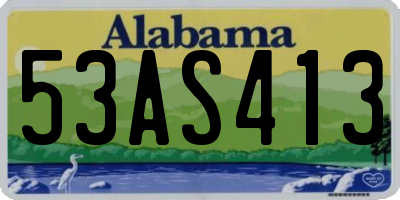AL license plate 53AS413