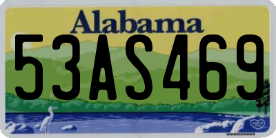 AL license plate 53AS469