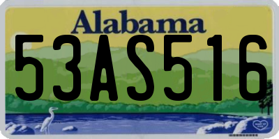 AL license plate 53AS516