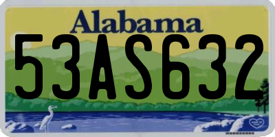 AL license plate 53AS632