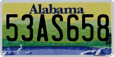 AL license plate 53AS658