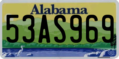 AL license plate 53AS969