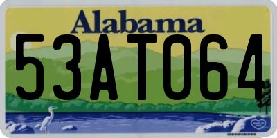 AL license plate 53AT064