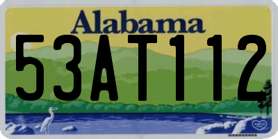 AL license plate 53AT112
