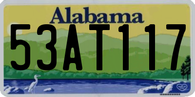 AL license plate 53AT117