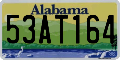 AL license plate 53AT164
