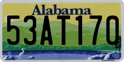 AL license plate 53AT170