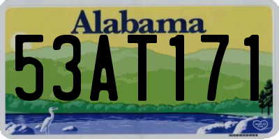 AL license plate 53AT171
