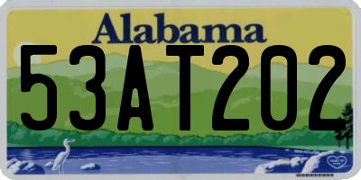 AL license plate 53AT202