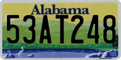 AL license plate 53AT248