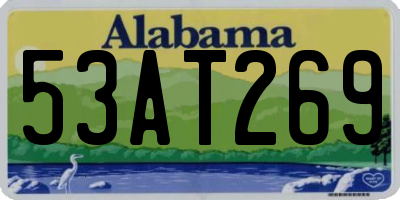 AL license plate 53AT269