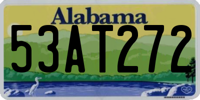 AL license plate 53AT272