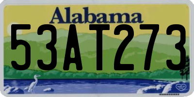AL license plate 53AT273
