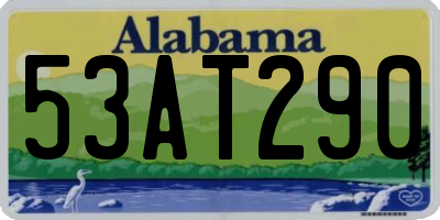 AL license plate 53AT290