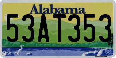 AL license plate 53AT353