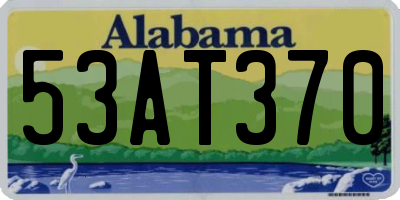 AL license plate 53AT370