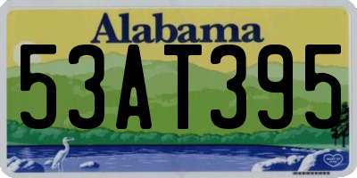 AL license plate 53AT395