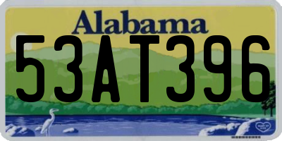 AL license plate 53AT396