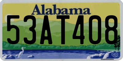 AL license plate 53AT408