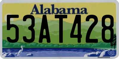 AL license plate 53AT428