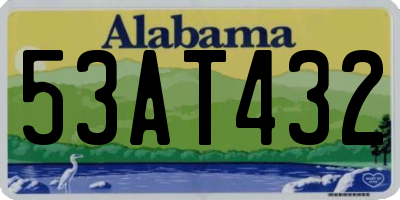 AL license plate 53AT432