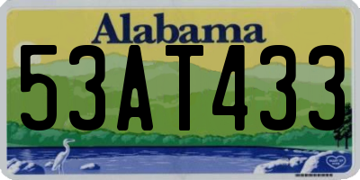 AL license plate 53AT433