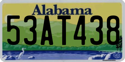 AL license plate 53AT438