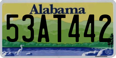 AL license plate 53AT442