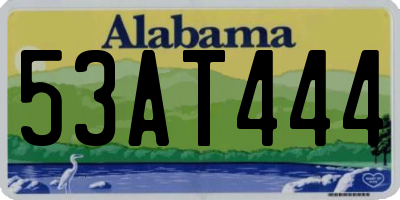 AL license plate 53AT444