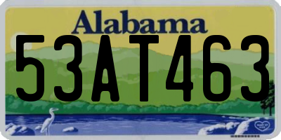 AL license plate 53AT463