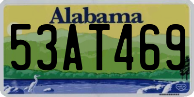 AL license plate 53AT469